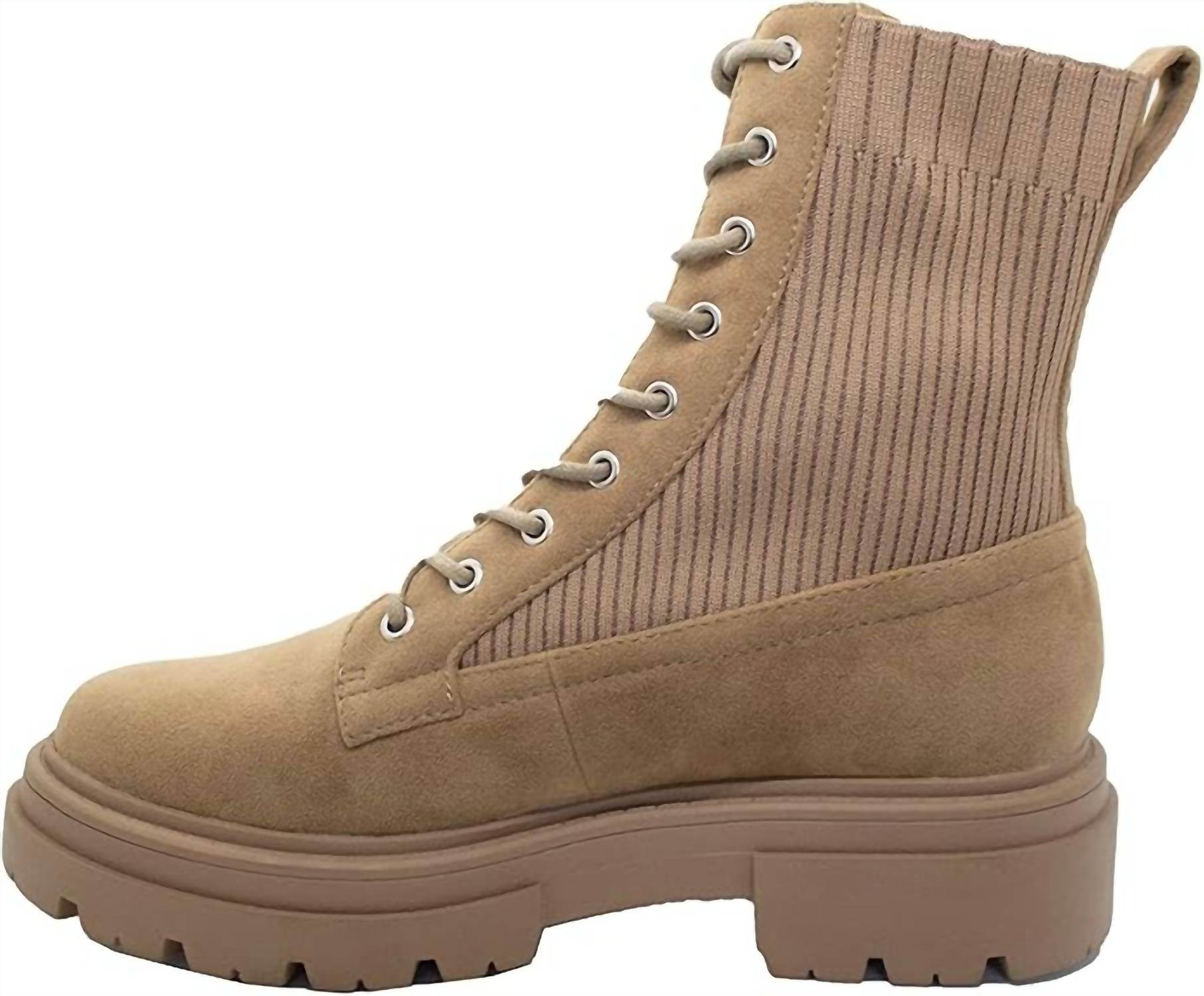 Cozzy Girl - Journey Suede Combat Boots - Rack Hunt