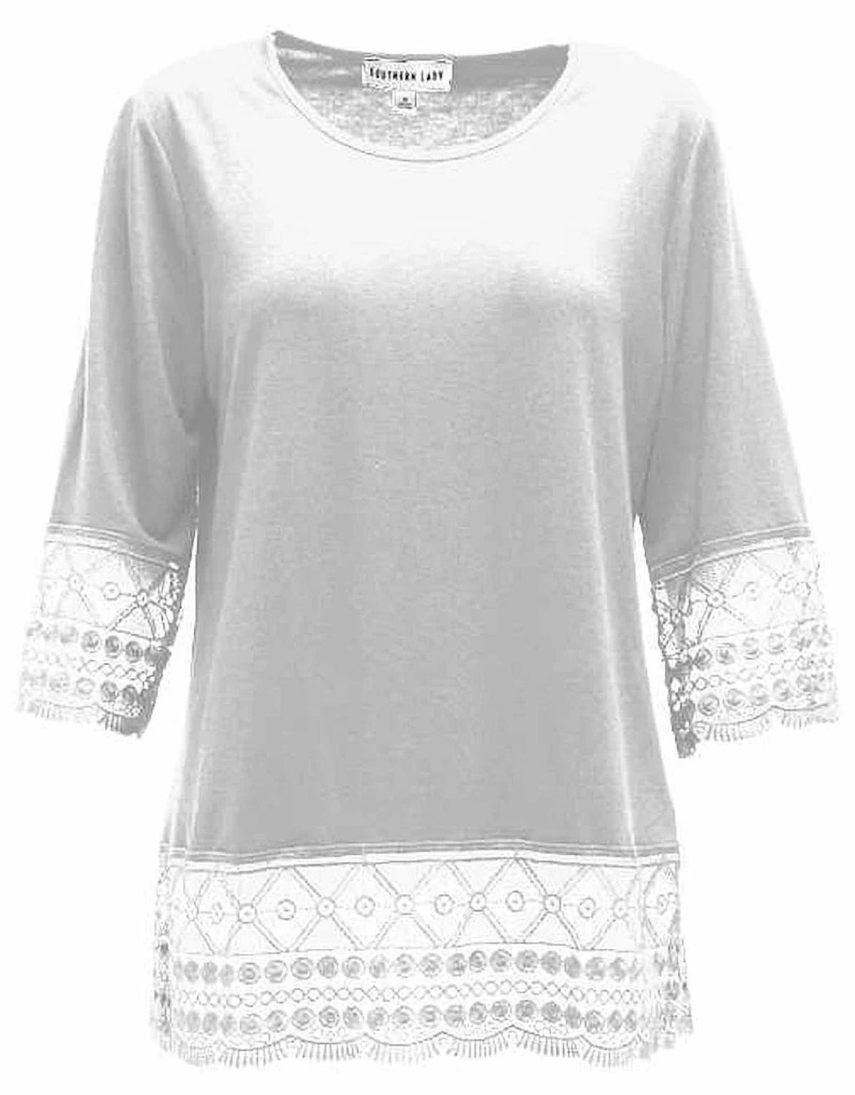 Moonlight Lace Trim Top