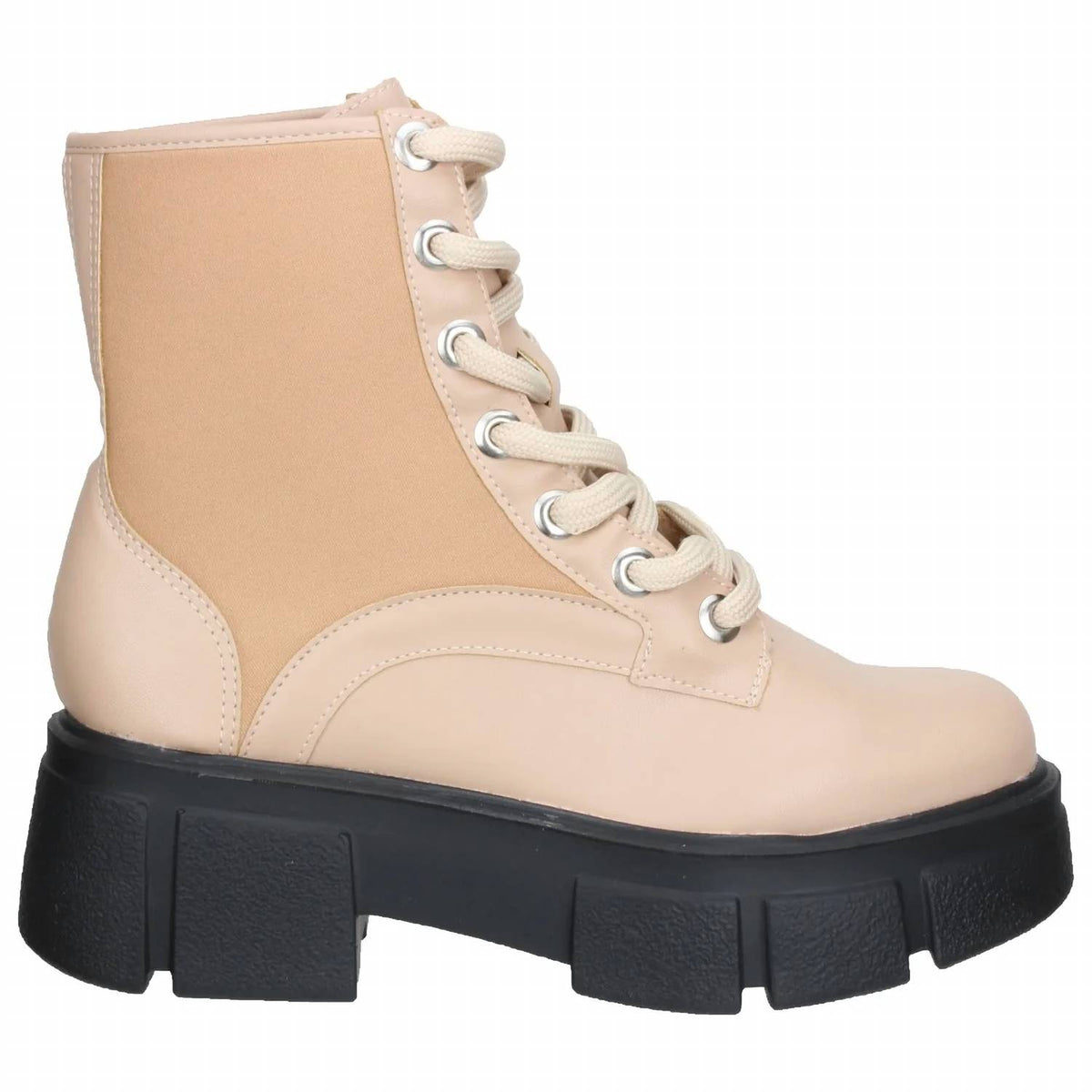 Women's Block Heel Combat Boots