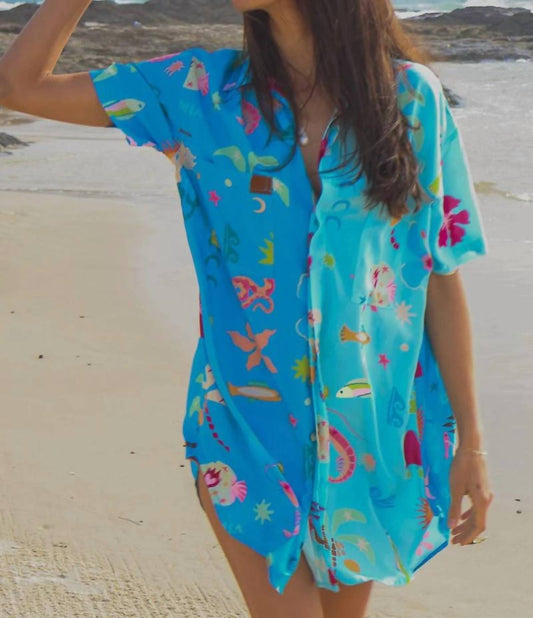 Hibiscus Dreams Shirt Dress