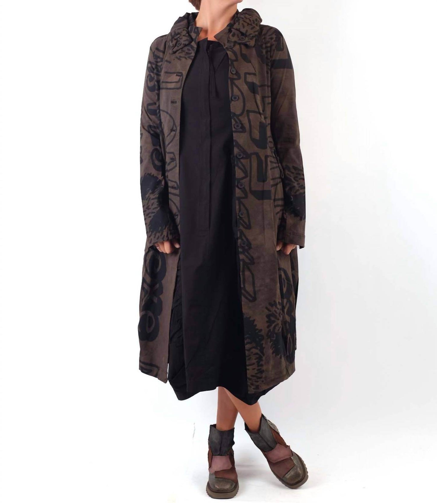 Rundholz Black Label - Ruffle Collar Coat - Rack Hunt