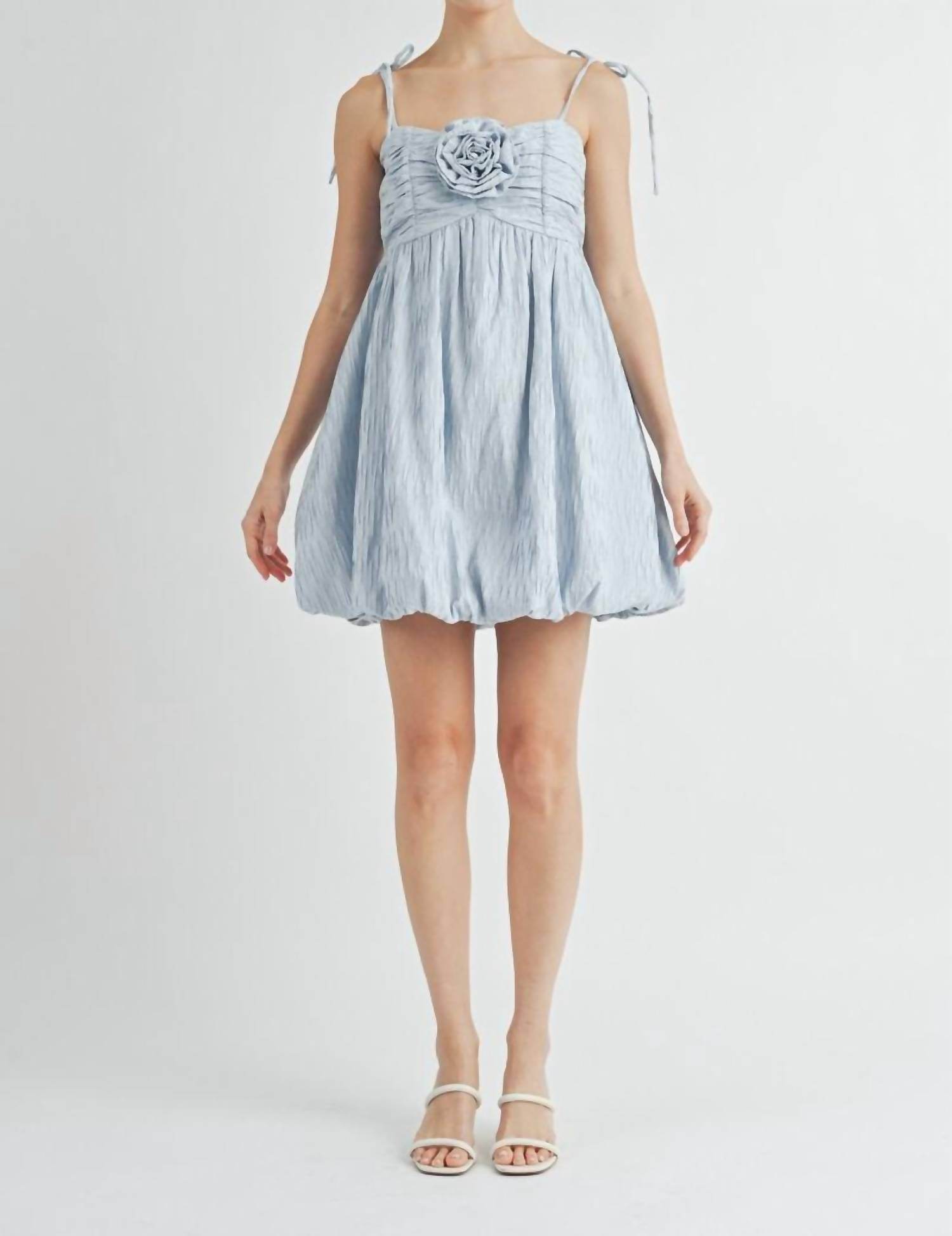 Aiblee - Rosette Mini Dress - Rack Hunt -