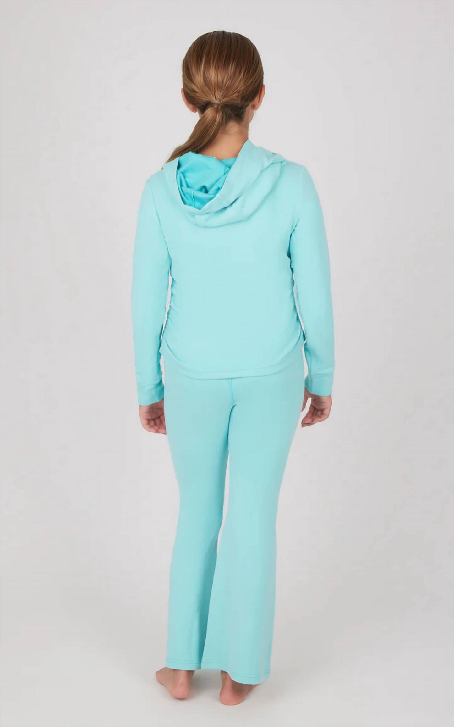 Girl's Hoodie And Flare Pant Set