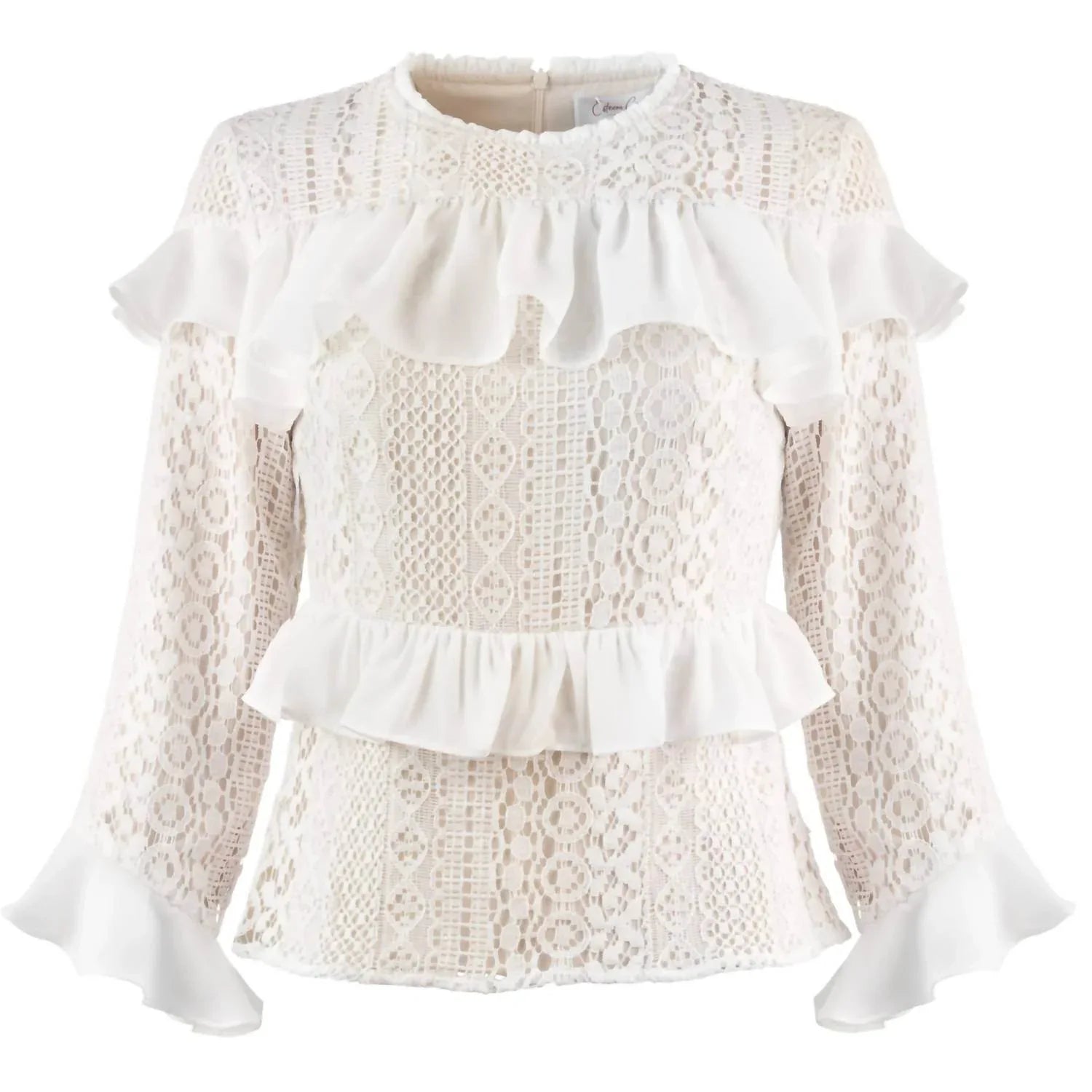 Esteem Couture - Naomi Eyelet Lace Blouse - Rack Hunt