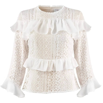 Esteem Couture - Naomi Eyelet Lace Blouse - Rack Hunt