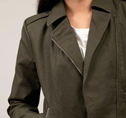 Pleather Moto Jacket - Plus