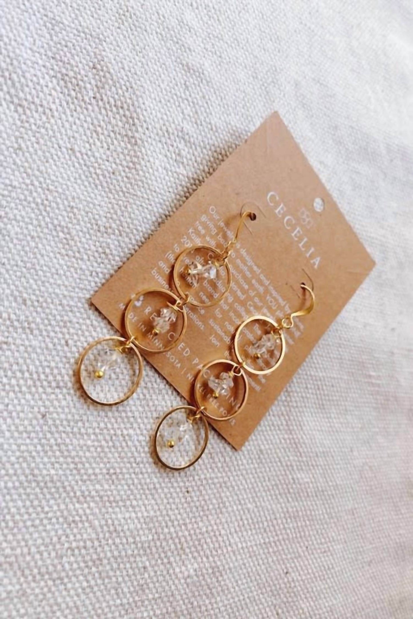 Cecelia Designs - Women's Hepburn Triple Hoop Earrings - Rack Hunt -