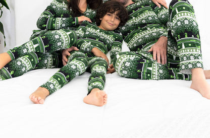 Women's Minecraft Creeper Holiday Bamboo Pajama Set