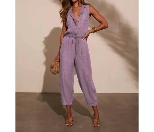 Washed Denim Jumpsuit