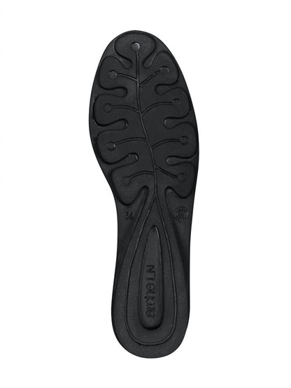 Women's Christos Leather Flats Zip Back Shoes