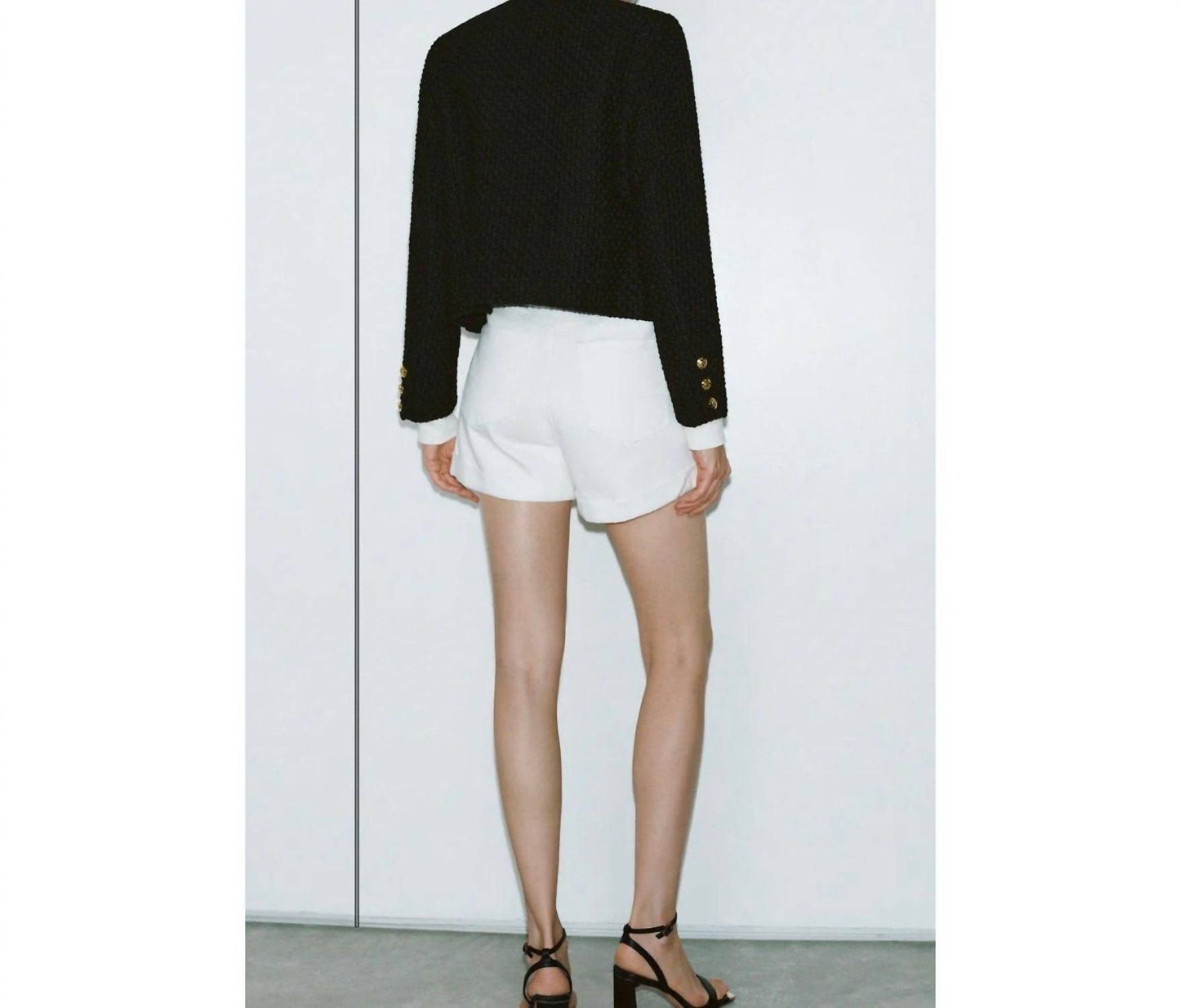 Long Sleeve Tweed Blazer