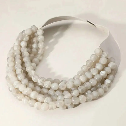 ANB Fashion - Women's Chunky Beaded Layered Necklace - Rack Hunt