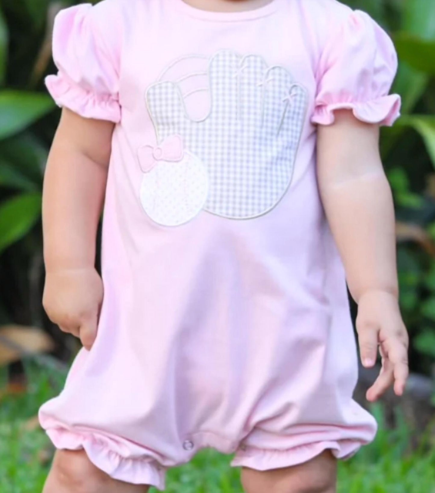 Baseball Ruffle Romper