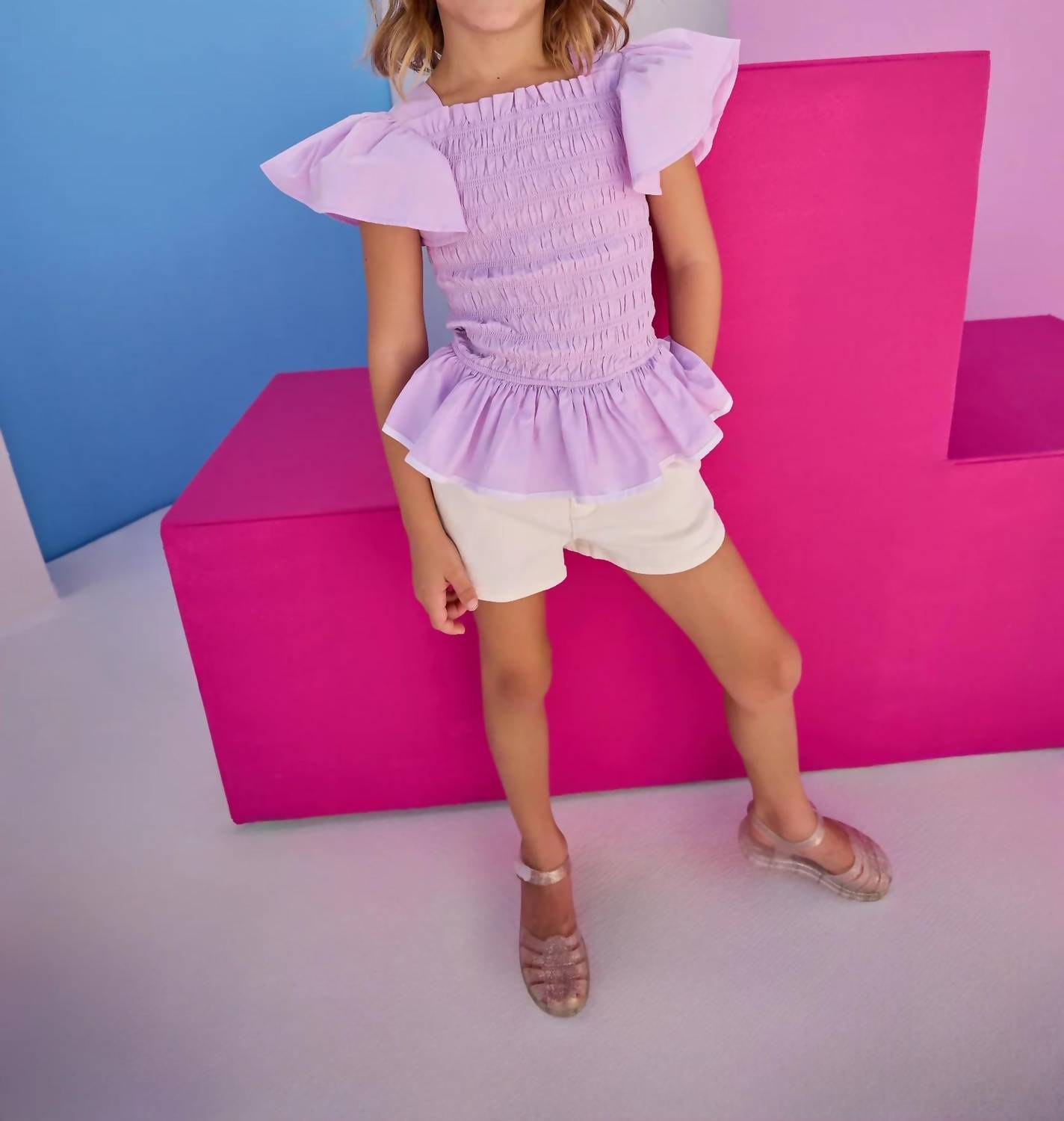 India Smocked Top