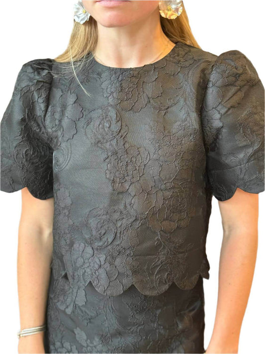 The Blue Collection - Women's Sophie Brocade Top - Rack Hunt -