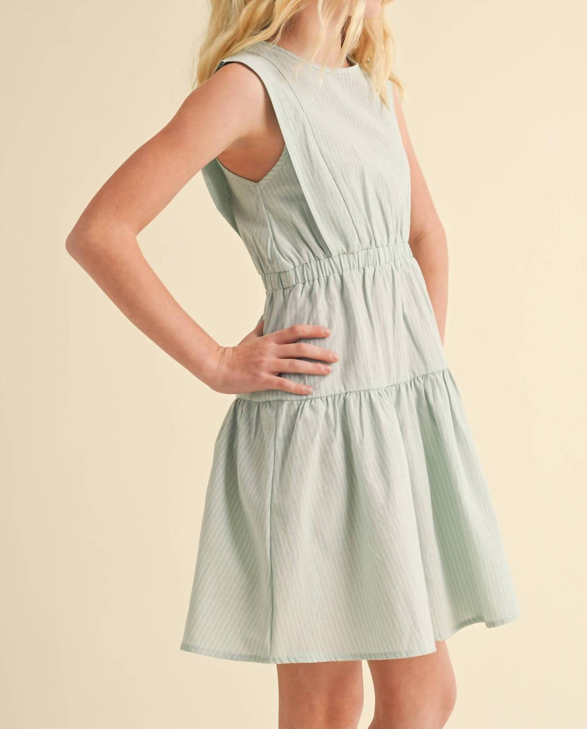 Girls Two Tier Knee Length Dress