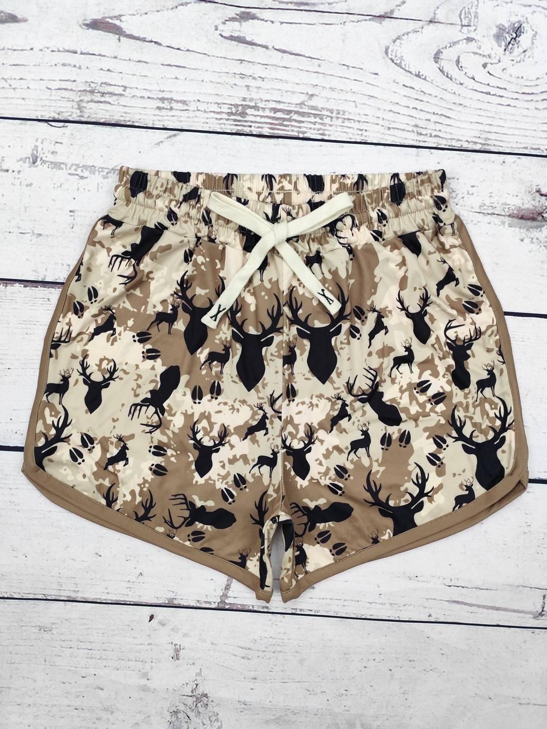 Kid's Deer Print Casual Shorts