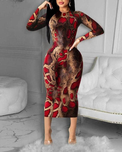 Print Bodycon Dress