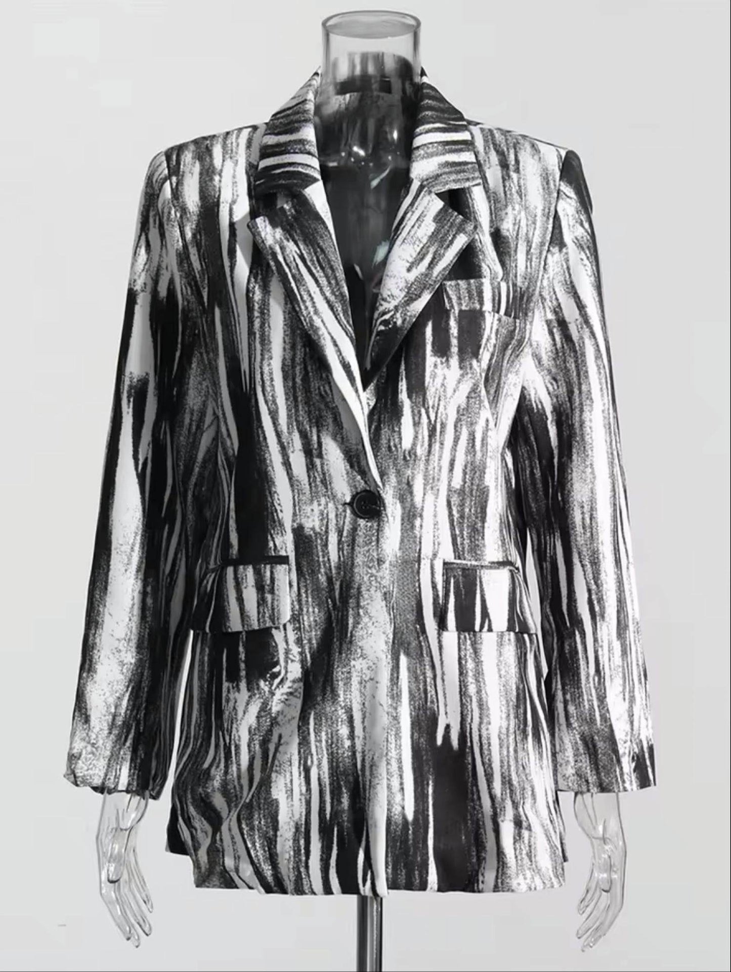 TWOTWINSTYLE - Women's Abstract Aura Blazer - Rack Hunt -