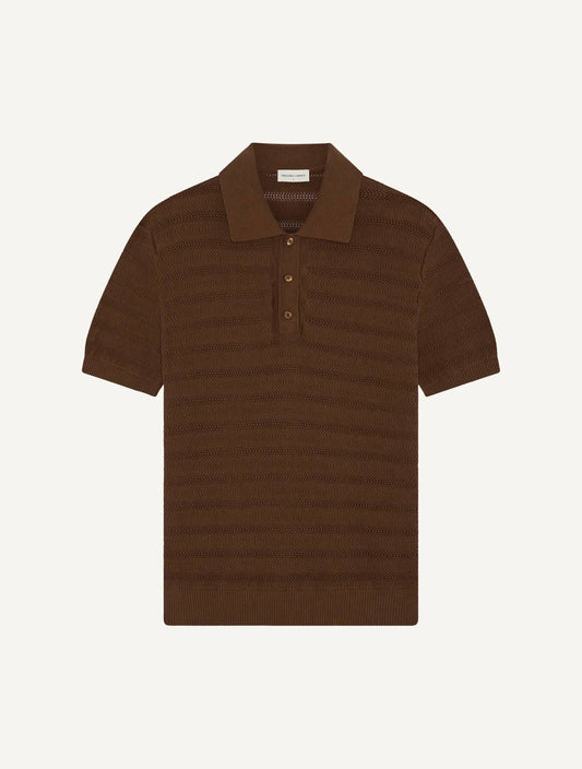 Vidal Cotton Blend Buttoned Short Sleeve Polo