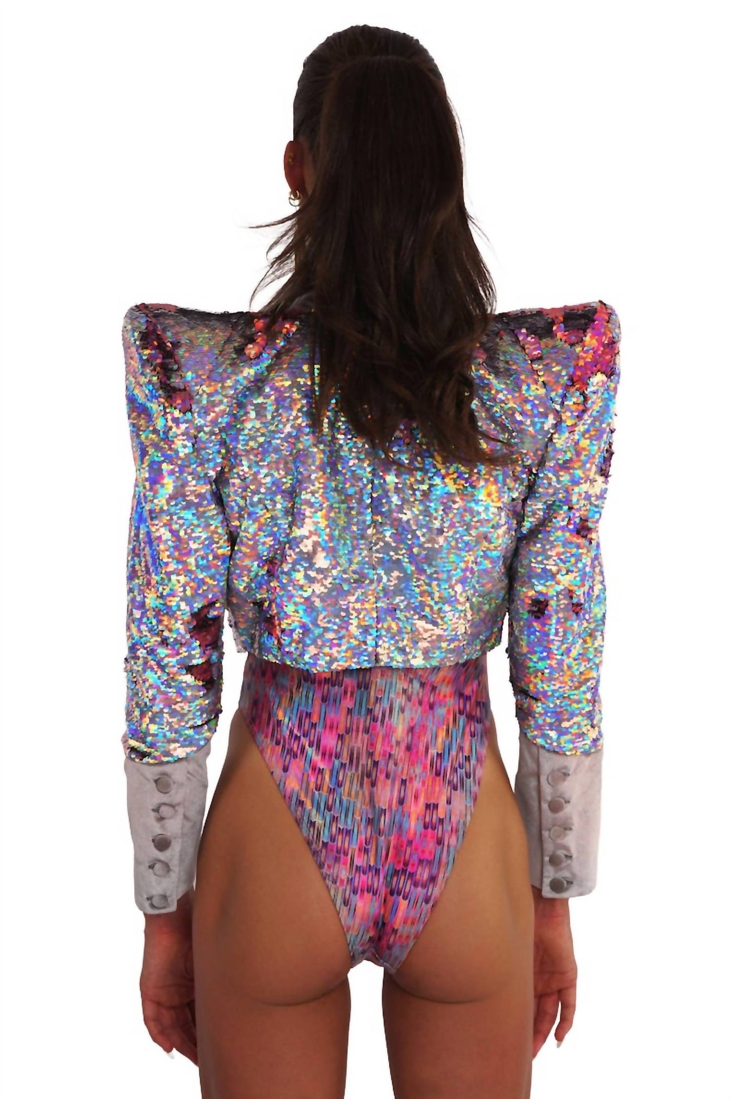 Stardust Crop Sequin Jacket