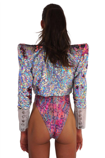 Stardust Crop Sequin Jacket