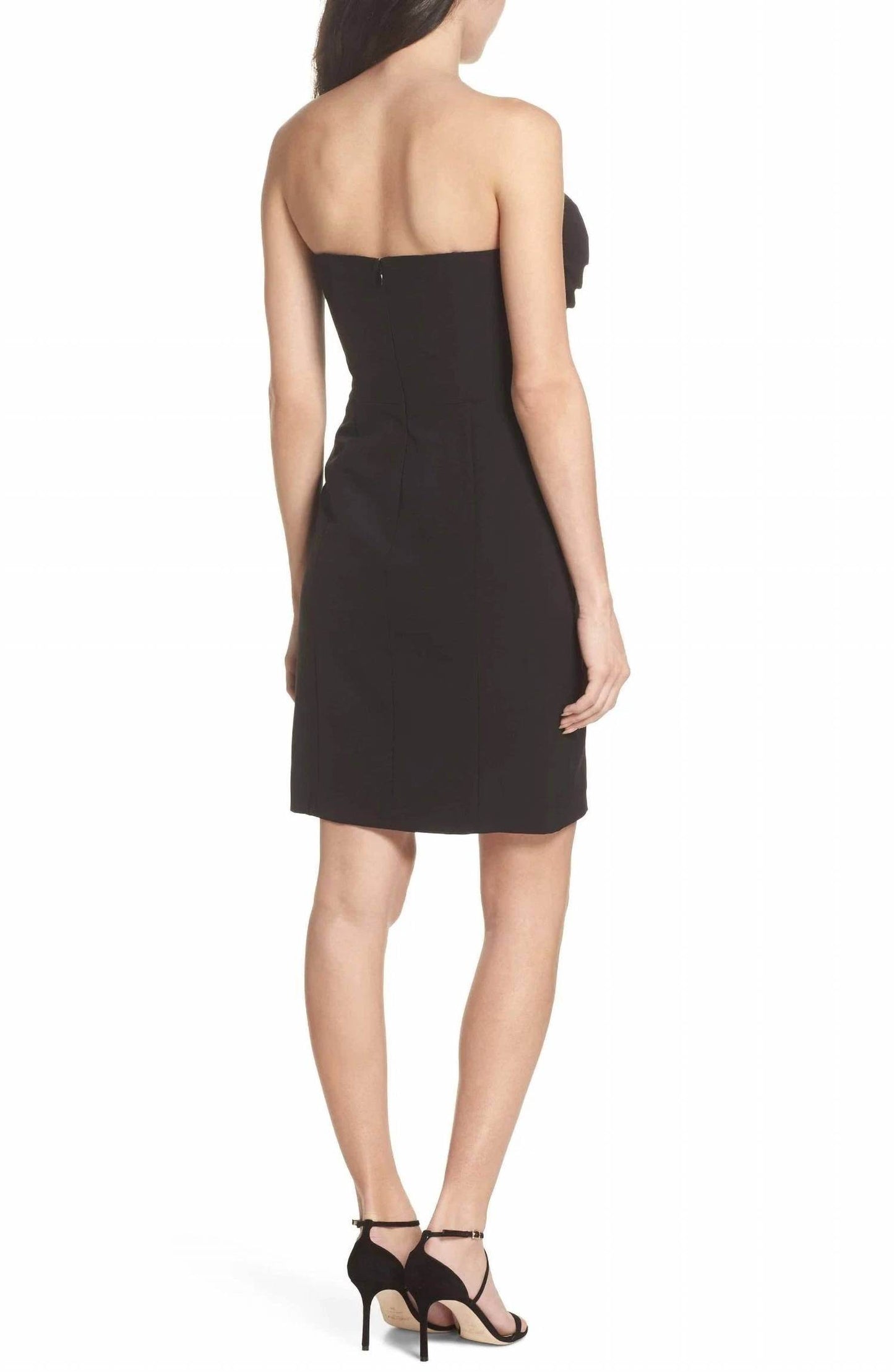 Clover and Sloane - Strapless Ruffle Apron Cocktail Dress - Rack Hunt