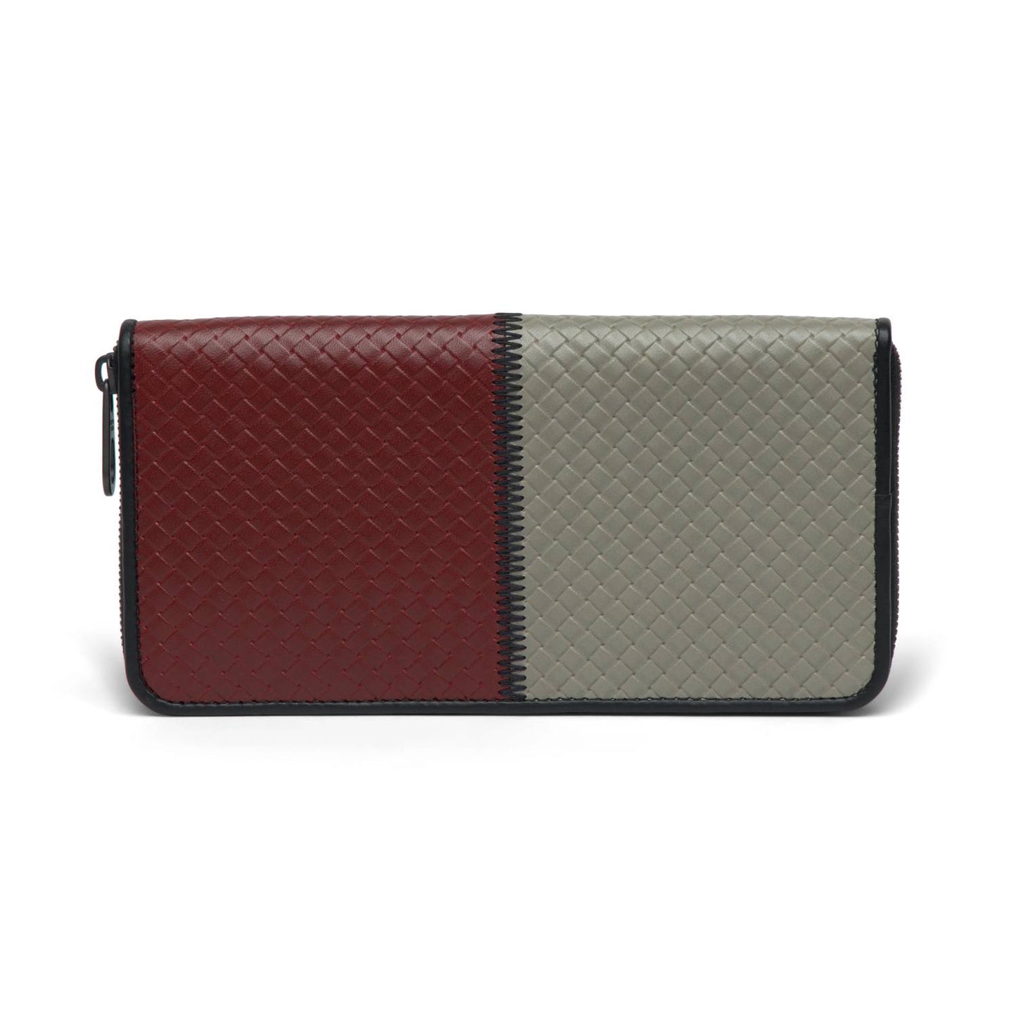 Women's Veneta Bi-color Leather Long Wallet
