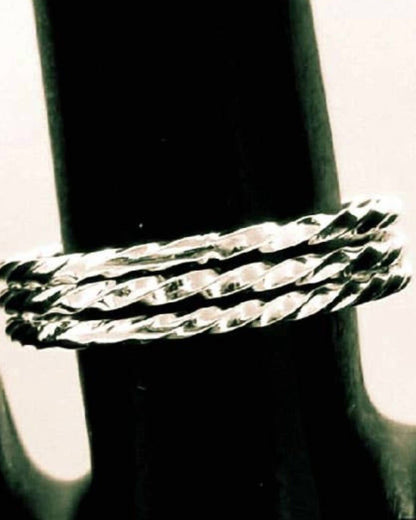 Women's Roma Twist Stackable Ring Set