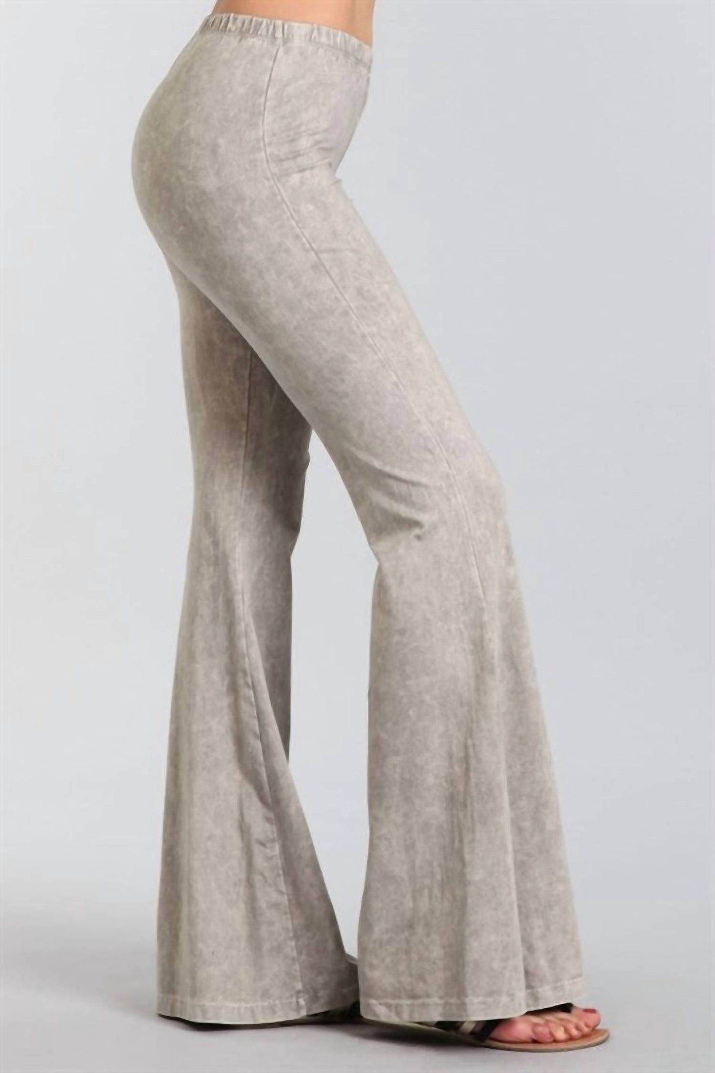 Mineral Wash Bell Bottom Soft Pants