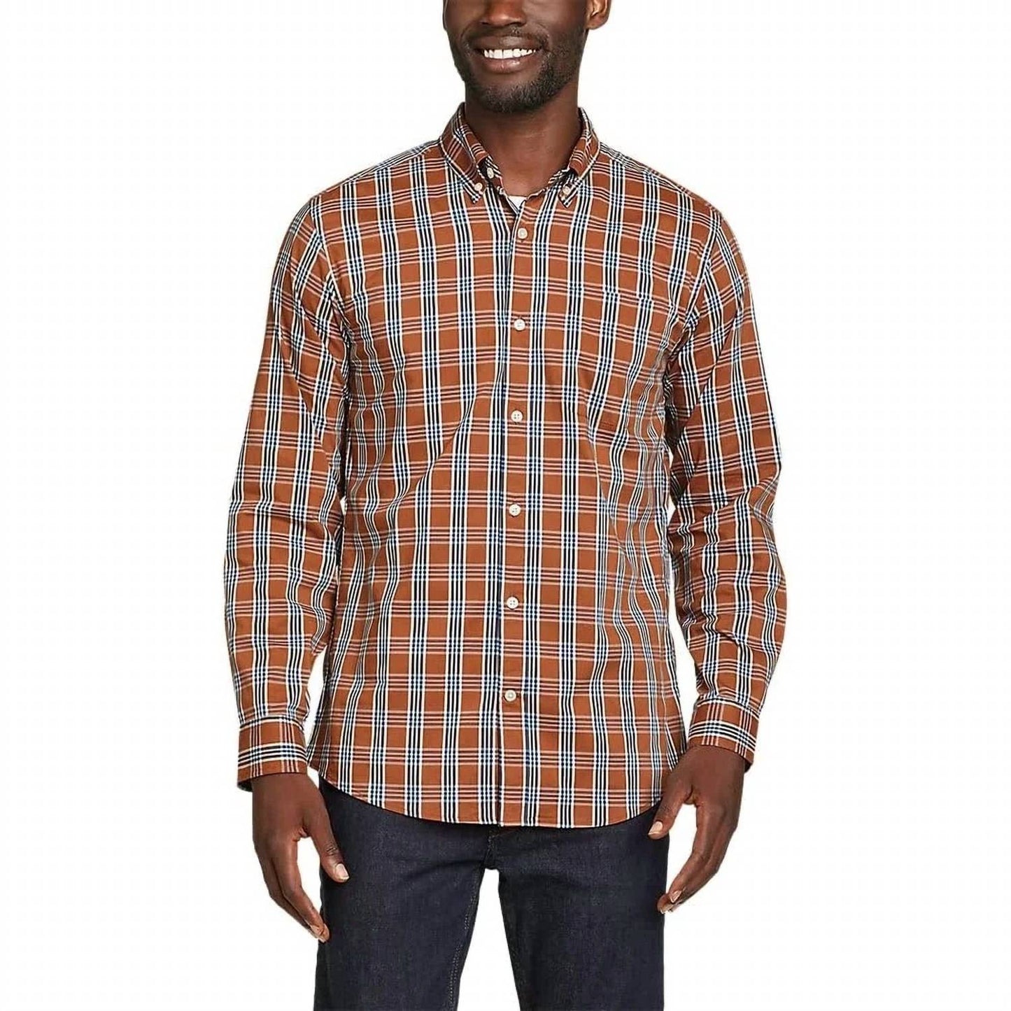 Plaid Long Sleeve Getaway Flex Button Down Shirt
