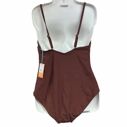 Solid Padded Bra One Piece Swim Suit