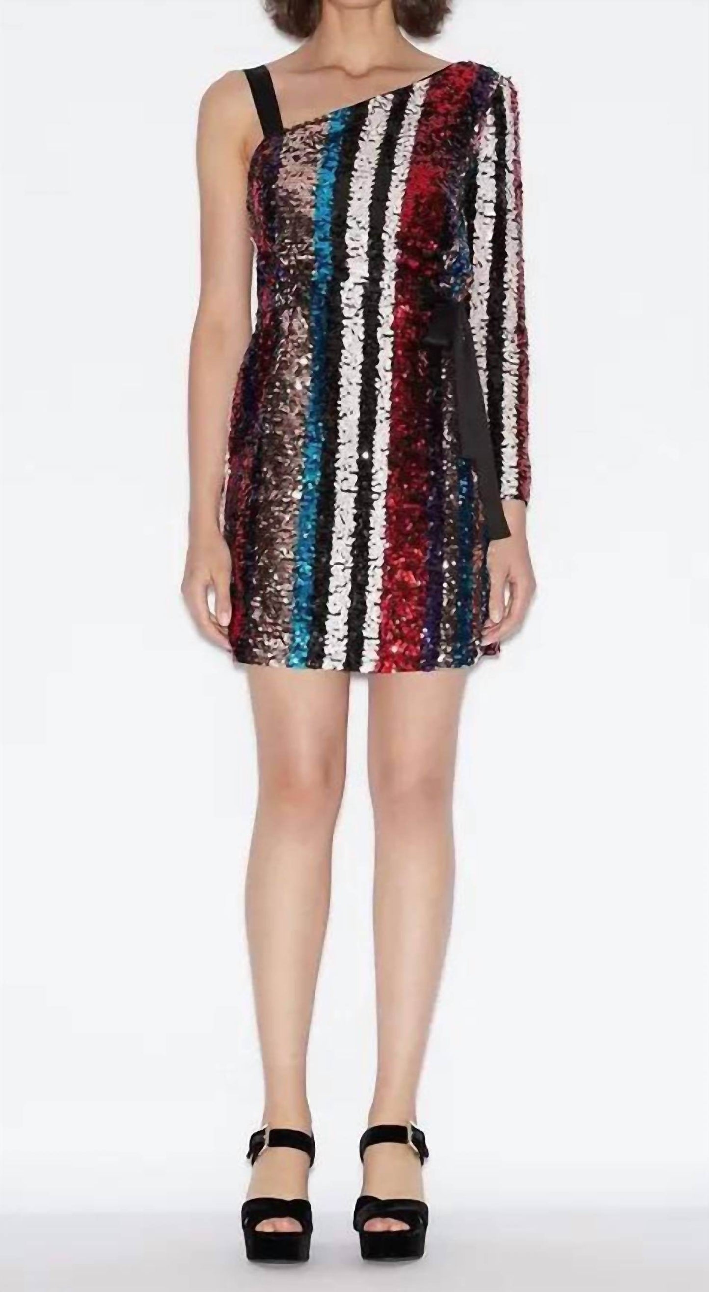 Armani Exchange - Sequin One Shoulder Mini Dress - Rack Hunt -