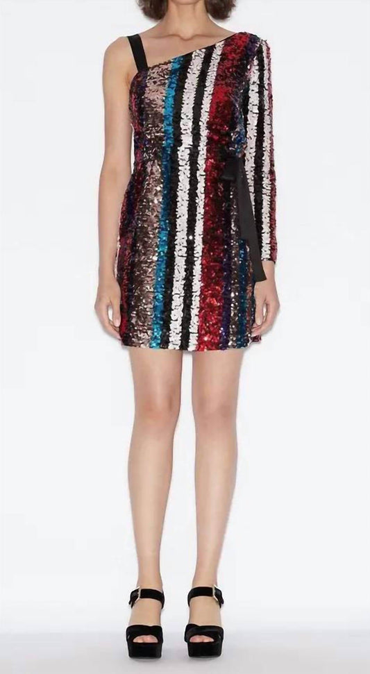 Armani Exchange - Sequin One Shoulder Mini Dress - Rack Hunt -