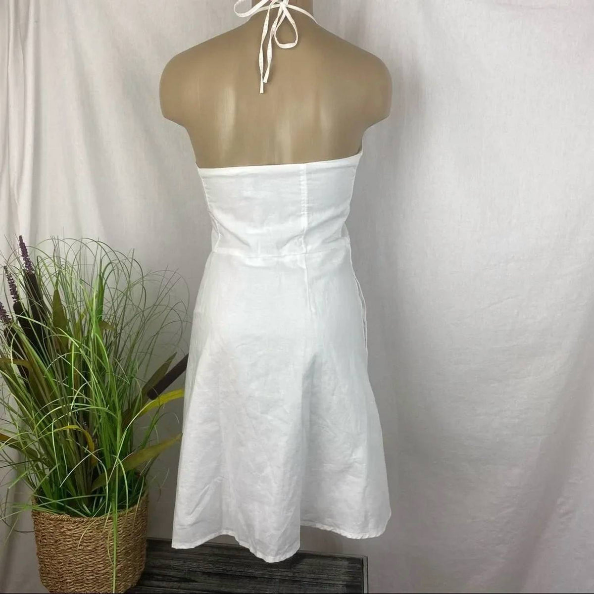 Linen Sleeveless Summer Mini Dress