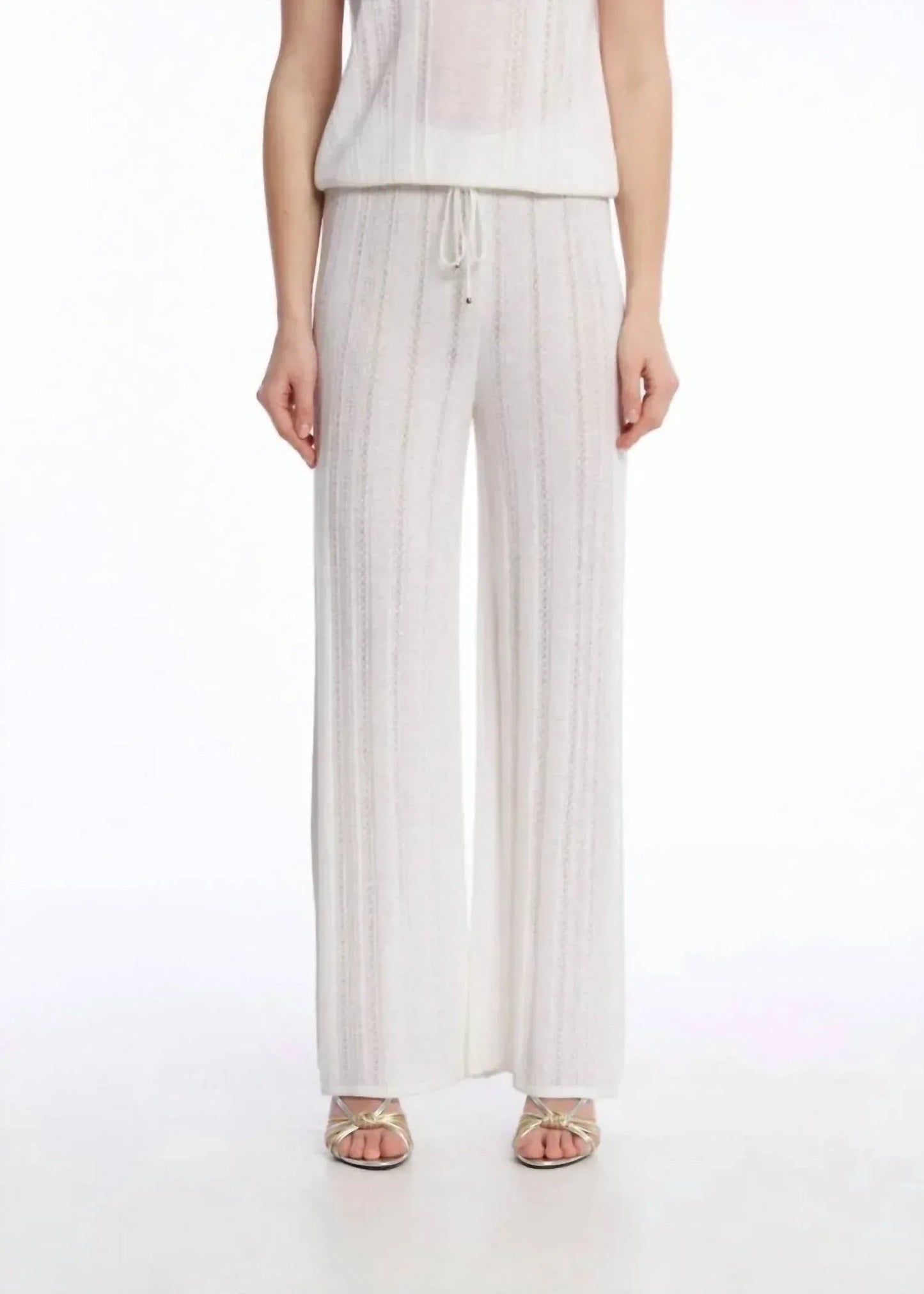 KNITSS - Haven Pointella Detail Knit Pants - Rack Hunt