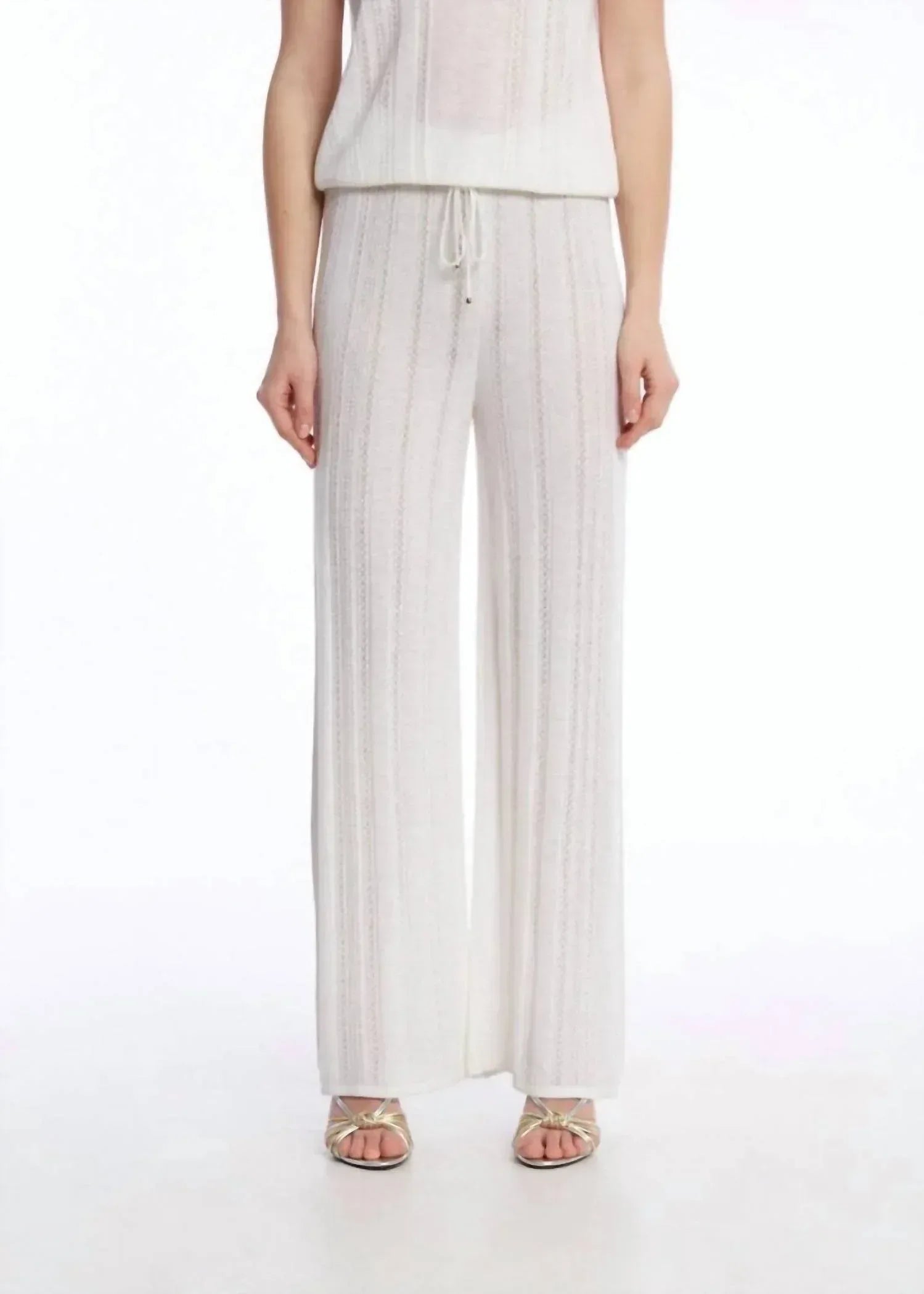 KNITSS - Haven Pointella Detail Knit Pants - Rack Hunt