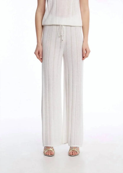 KNITSS - Haven Pointella Detail Knit Pants - Rack Hunt