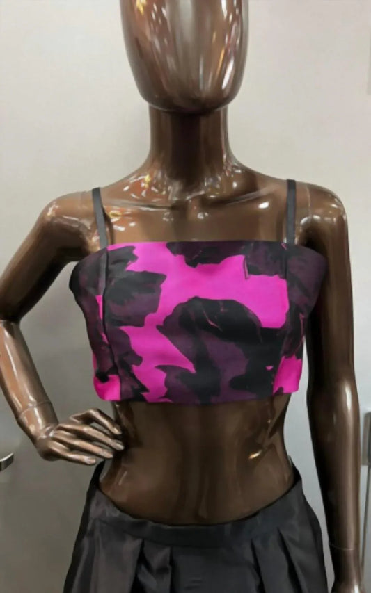 Zinzane - Zinzane Abstract Floral Bandeau and Jacket Set - alternate view - Rack Hunt