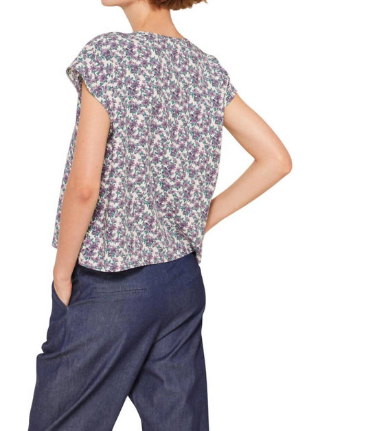 Lavender Ruffle Blouse