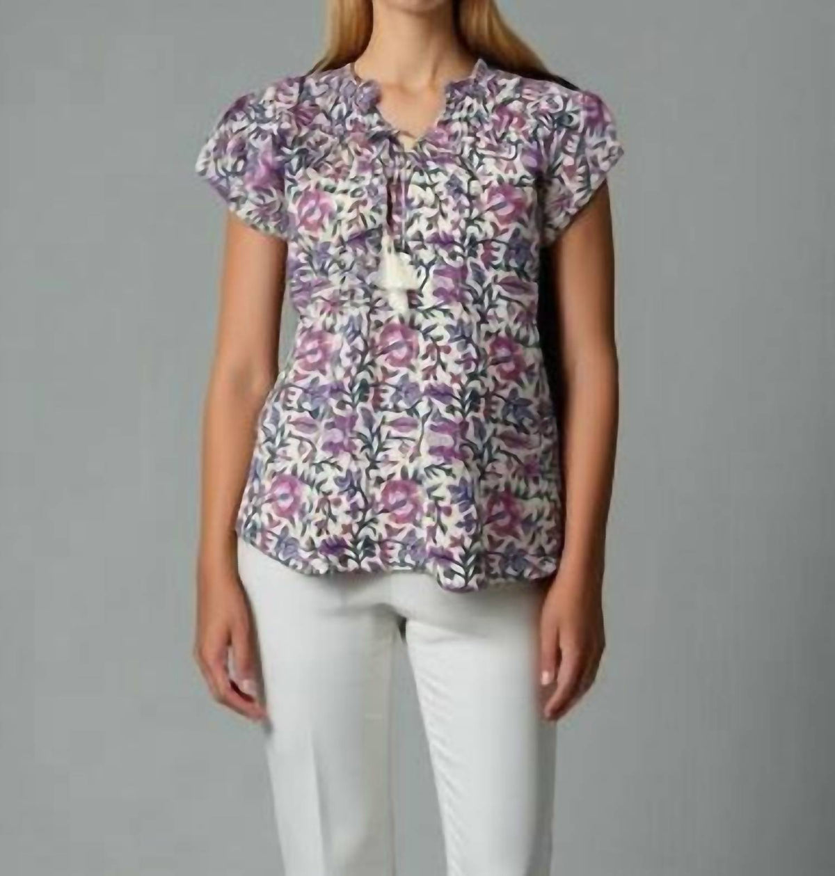 Lavender Ruffle Blouse