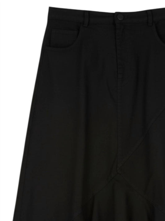 Women's Frayed Hem Hi Low Ruffle Skirt