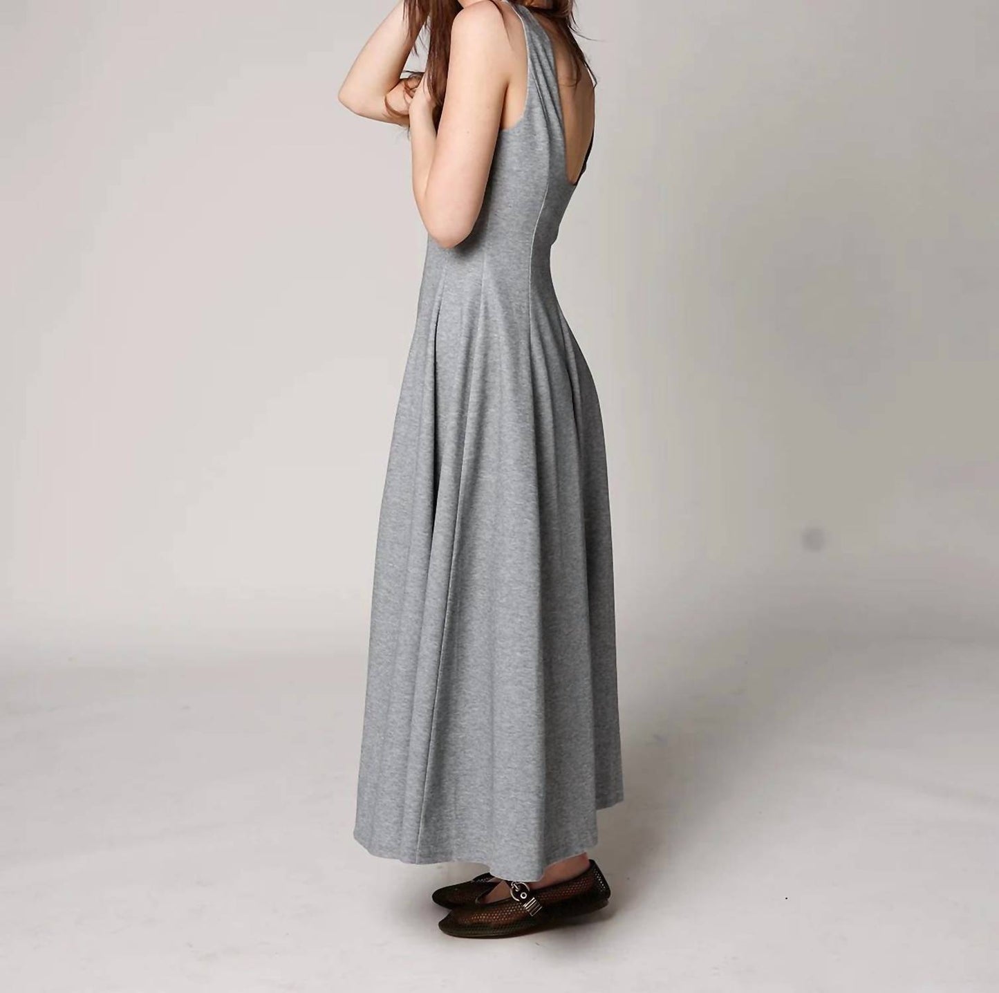 Ash Front Zip Midi Dress