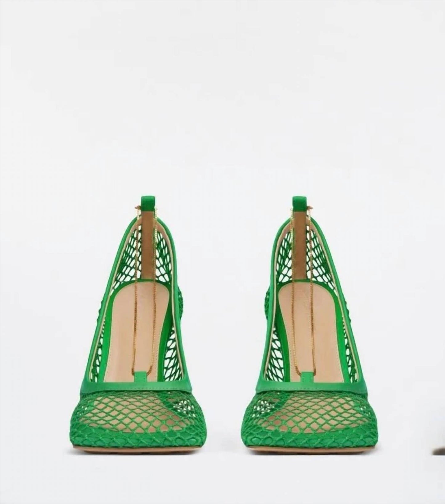Women's Mesh Square-toe Pumps