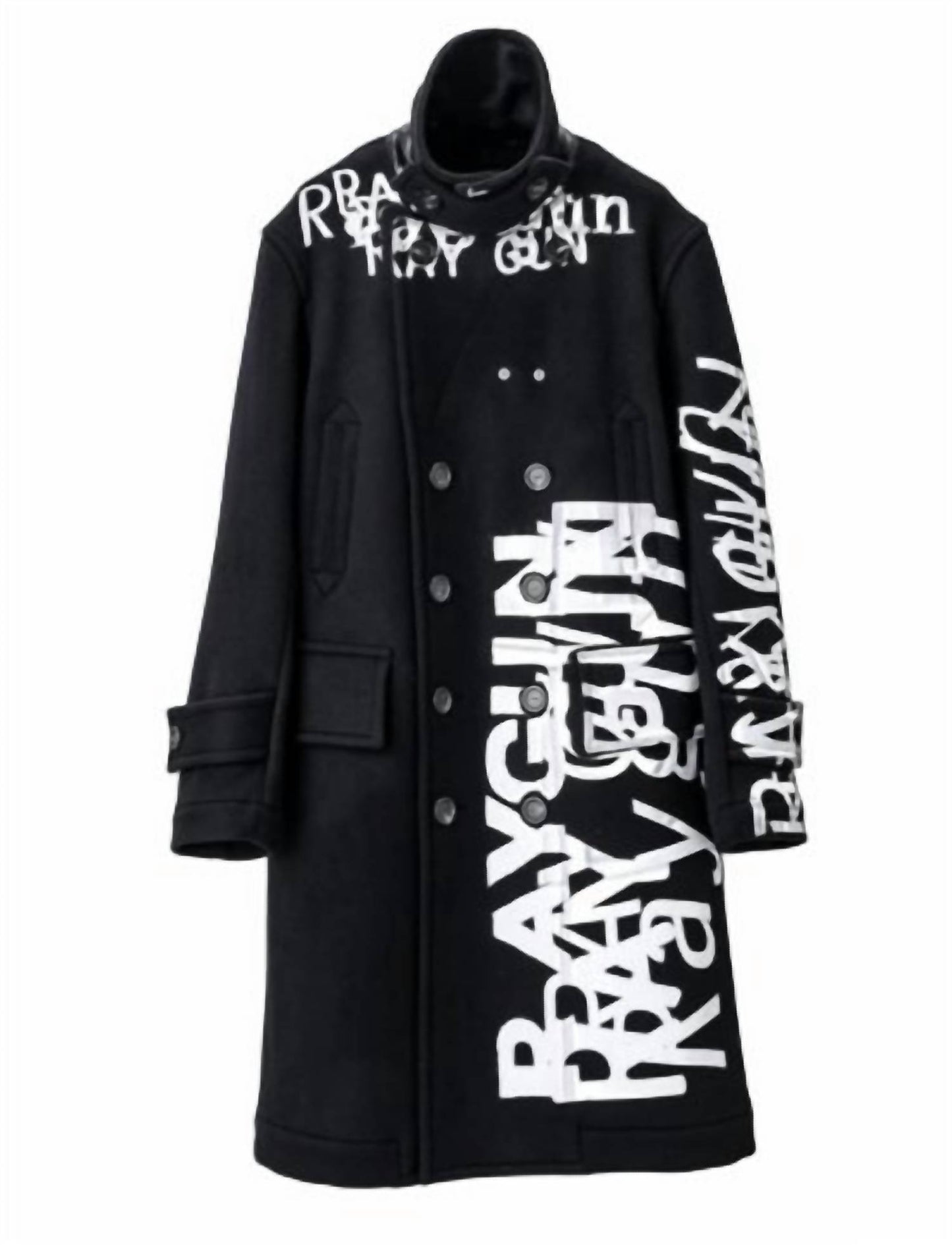 Unisex - Raygun Print Super Straight Overcoat
