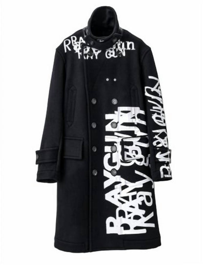 Unisex - Raygun Print Super Straight Overcoat