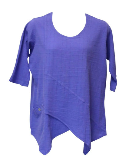 Ezze Wear - Dotty Gauze Cotton Ginger Tunic Top - Rack Hunt