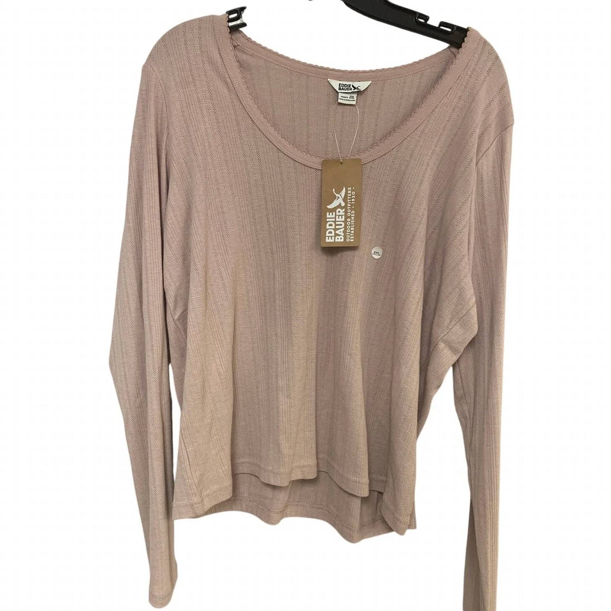 Women's Perfect Pointelle Long Sleeve Shirts Set - Plus