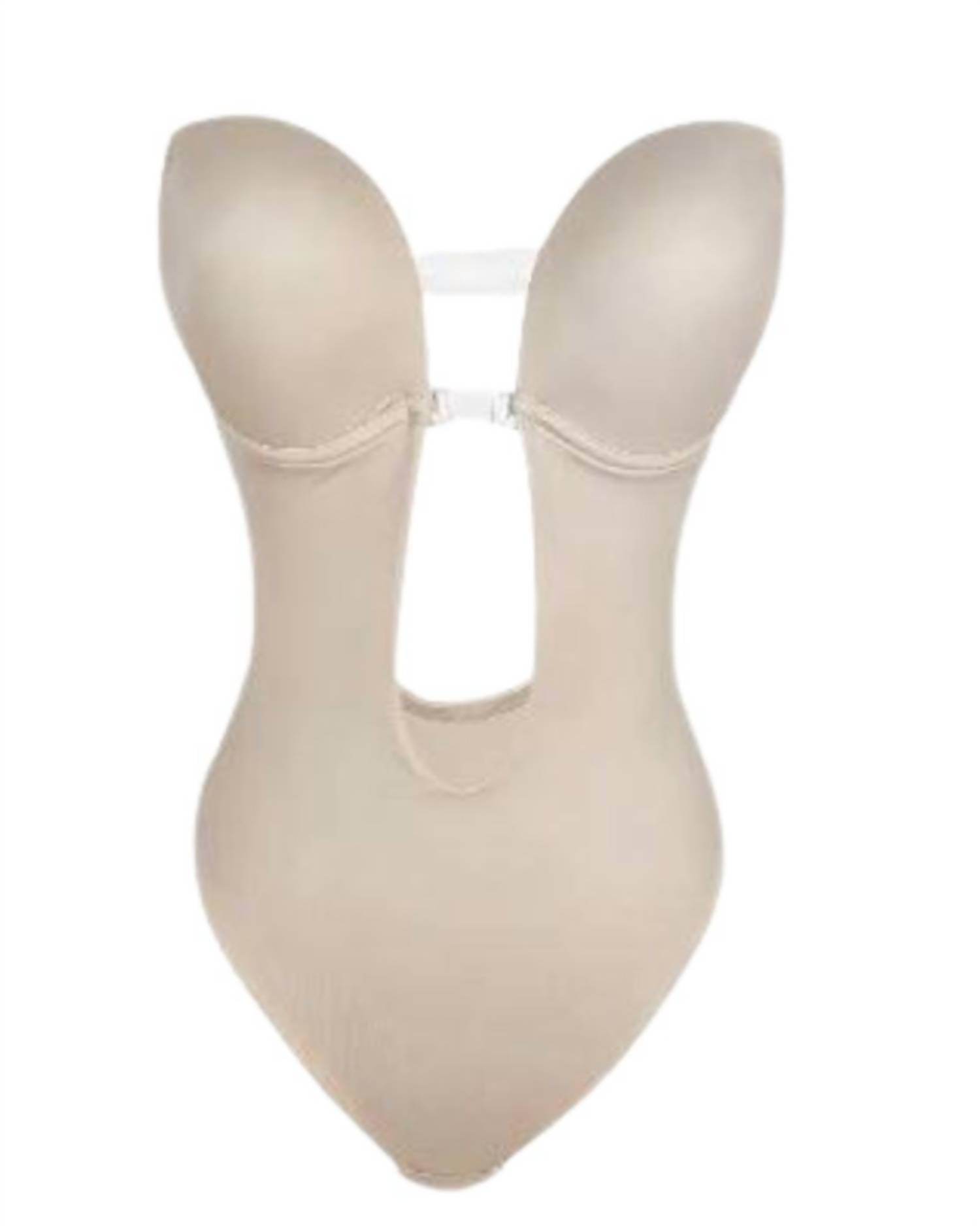 Curvy Fix - U-Plunge Thong Shaper Backless Bodysuits - Rack Hunt -