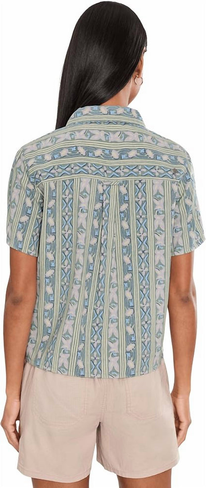 Camino Pucker Short Sleeve Top